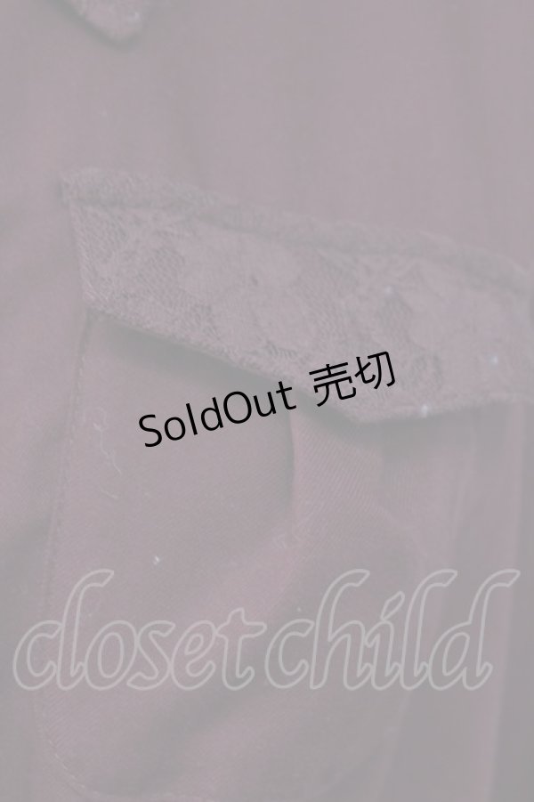 画像6: axes femme / チュール切り替えシャツワンピース  ボルドーＸ生成り T-25-12-18-026-AX-OP-SA-ZT452 (6)