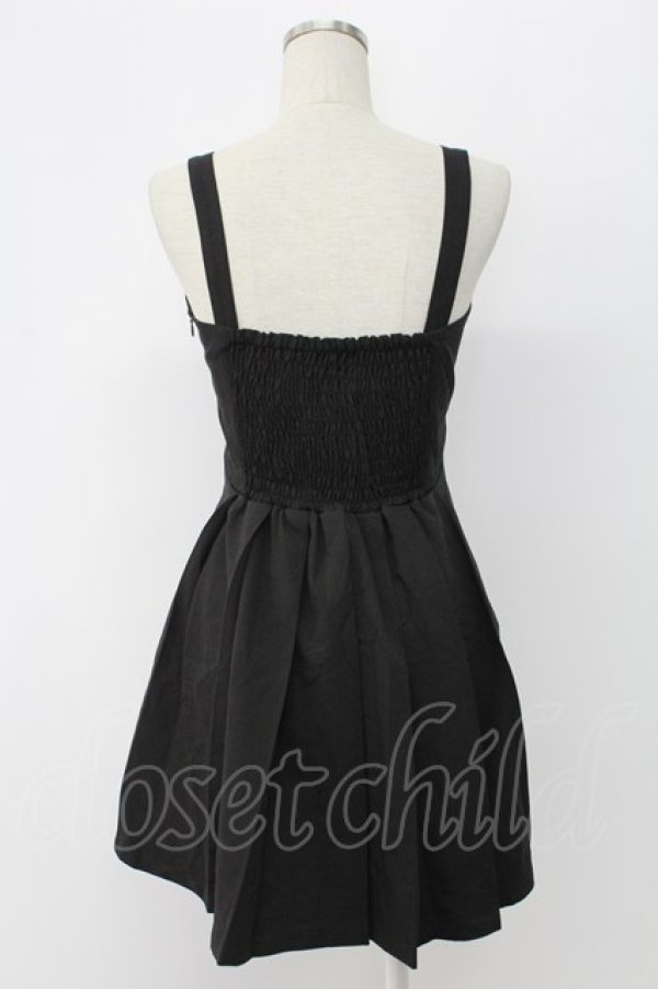 画像2: Ank Rouge / サイドベルトジャンパースカート  黒 T-25-12-18-027-CA-OP-SA-ZT (2)