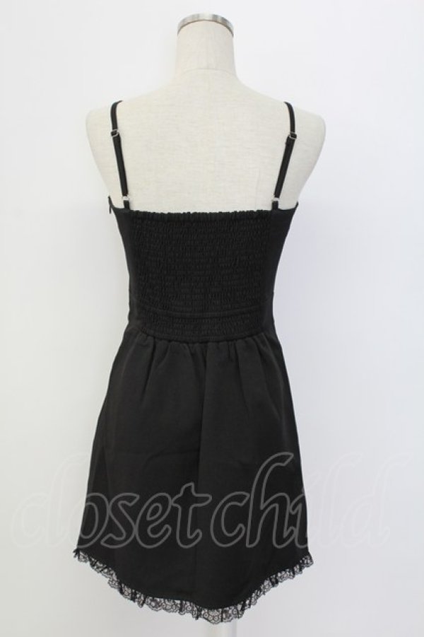 画像2: Ank Rouge / エンジェルドールキャミワンピース  黒Ｘ白 T-25-12-18-028-CA-OP-SA-ZT (2)