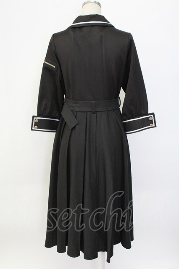 画像2: IRO+IRO / 大人パンクＸマリンセーラー風ワンピース M 黒 T-25-12-18-030-LO-OP-SA-ZT (2)