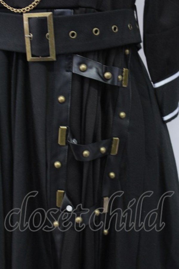 画像4: IRO+IRO / 大人パンクＸマリンセーラー風ワンピース M 黒 T-25-12-18-030-LO-OP-SA-ZT (4)