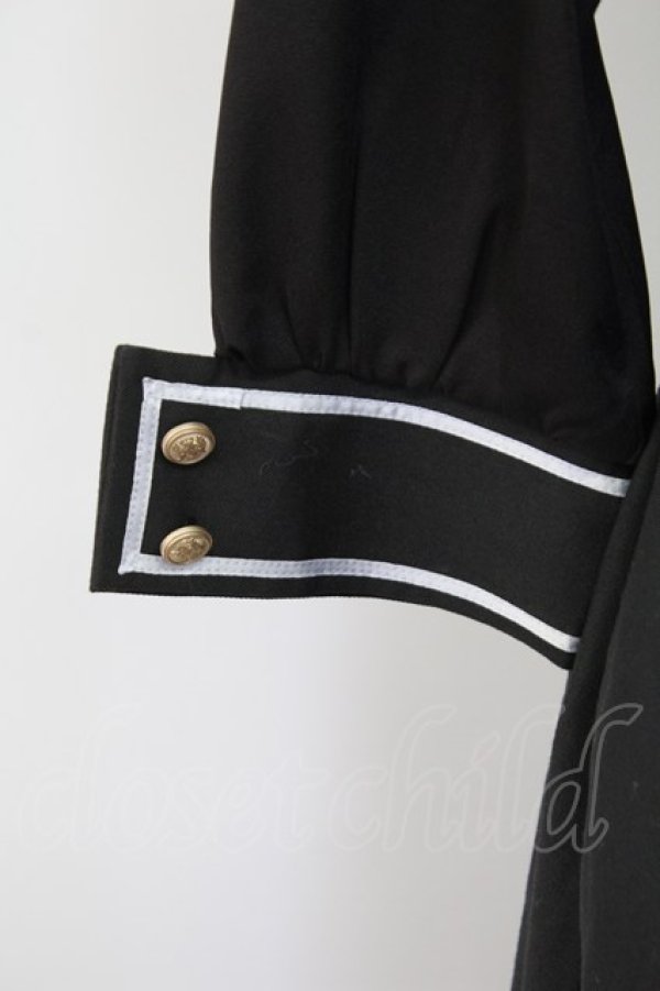 画像5: IRO+IRO / 大人パンクＸマリンセーラー風ワンピース M 黒 T-25-12-18-030-LO-OP-SA-ZT (5)