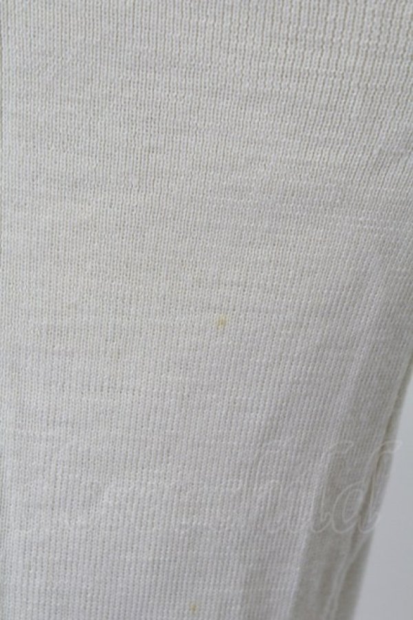 画像9: PINK HOUSE / レース襟&ニットリボン付きパールボタンカーディガン  アイボリー T-25-12-18-039-LO-TO-SA-ZT (9)