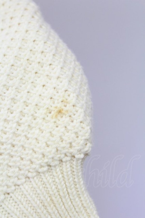 画像7: PINK HOUSE / 苺ニットモチーフ付きVネックカーディガン  アイボリー T-25-12-18-040-LO-TO-SA-ZT (7)