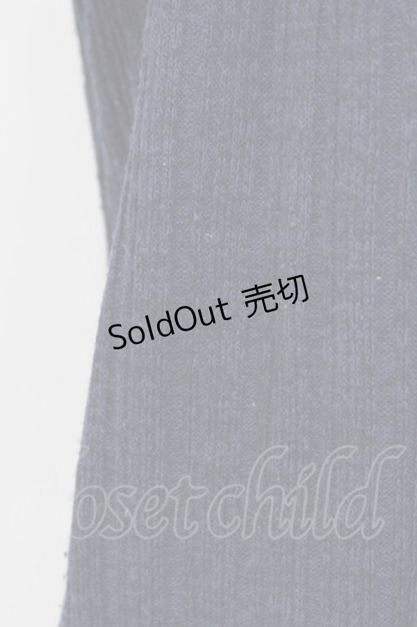 画像4: axes femme / カーディガン重ね着風フリルシャツ M ネイビー×グレー T-25-12-18-005-AX-BL-SA-ZT (4)