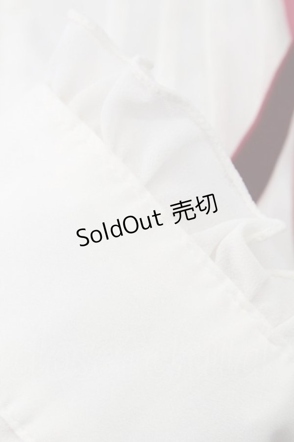 画像6: axes femme POETIQUE / ベロアリボンハイネック長袖ブラウス  アイボリーＸボルドー T-25-12-18-009-AX-JA-SA-ZT390 (6)