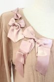 画像3: axes femme / リボンいっぱいロングカーディガン  ピンク T-25-12-18-012-AX-TO-SA-ZT (3)
