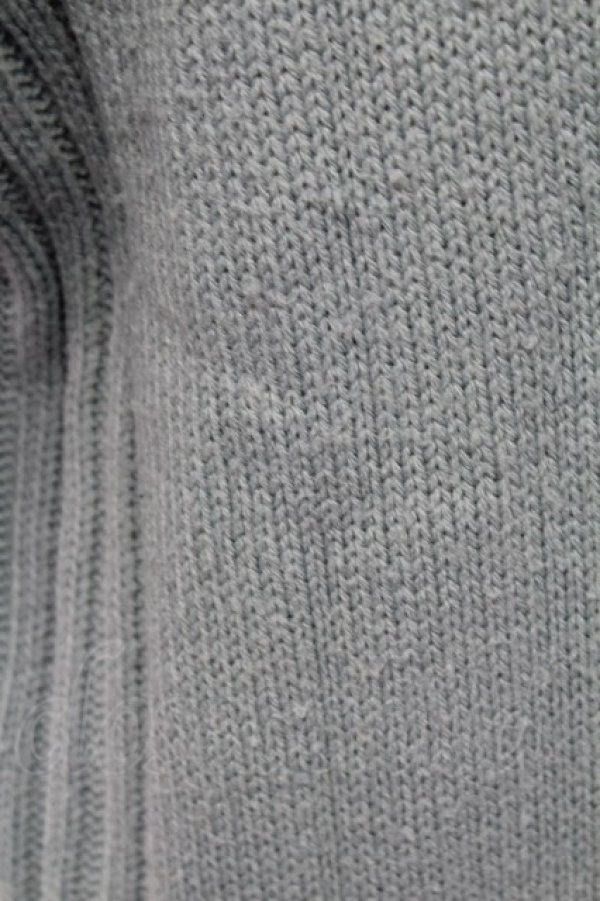 画像4: axes femme / 袖刺繍パーカーニットワンピース  サックス T-25-12-18-020-AX-OP-SA-ZT (4)