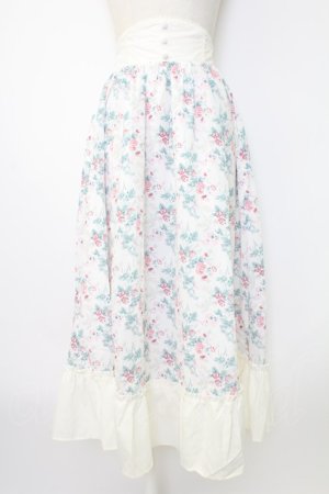 画像: Kurumi Collaboration / グレイスフルコルセット風ロングスカート SS 白 T-25-12-19-001-0-SK-SA-ZT