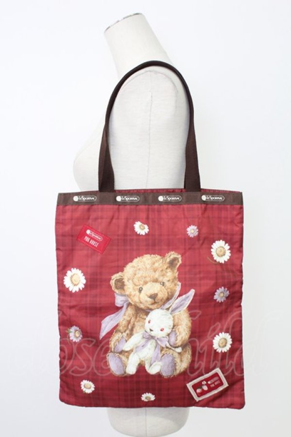 画像1: PINK HOUSE / EMERALD TOTEピンクハウスグッドフレンズ  赤 T-25-12-19-041-LO-BG-SA-ZT (1)