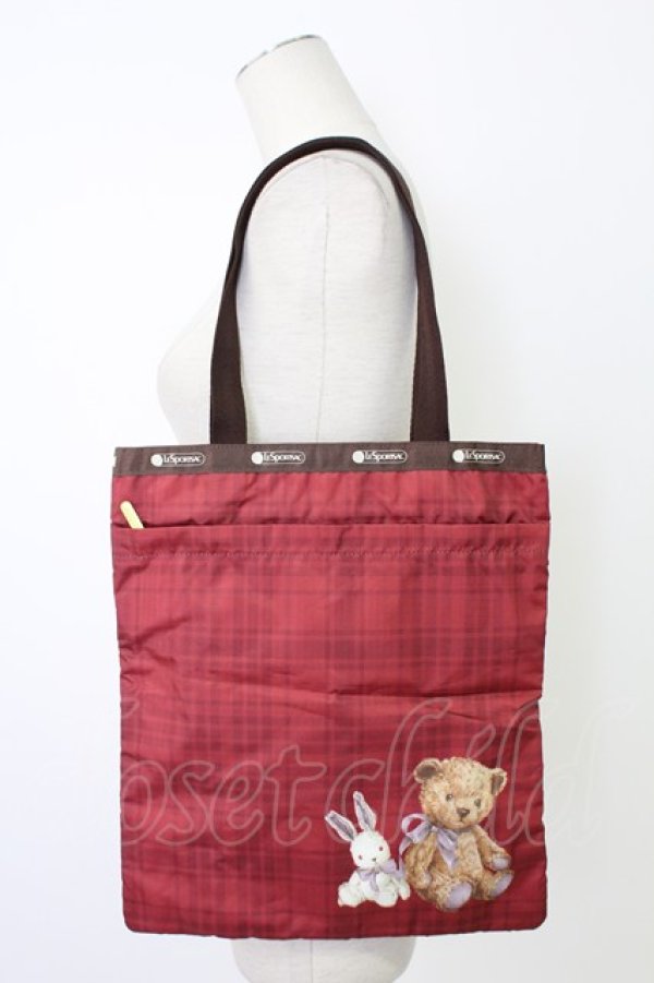 画像2: PINK HOUSE / EMERALD TOTEピンクハウスグッドフレンズ  赤 T-25-12-19-041-LO-BG-SA-ZT (2)