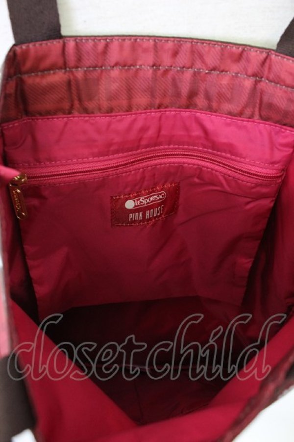 画像3: PINK HOUSE / EMERALD TOTEピンクハウスグッドフレンズ  赤 T-25-12-19-041-LO-BG-SA-ZT (3)