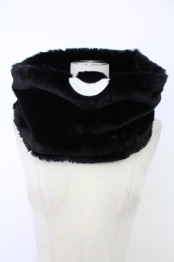 画像1: KRY CLOTHING / ファースヌード  黒Ｘ白 T-25-12-19-045-EL-ZA-SA-ZT (1)