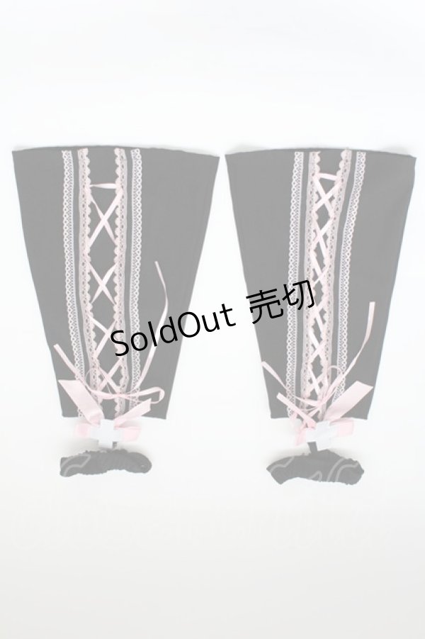 画像1: ACDC RAG / おてあてレッグウォーマー  黒Ｘピンク T-25-12-19-046-PU-ZA-SA-ZT485 (1)