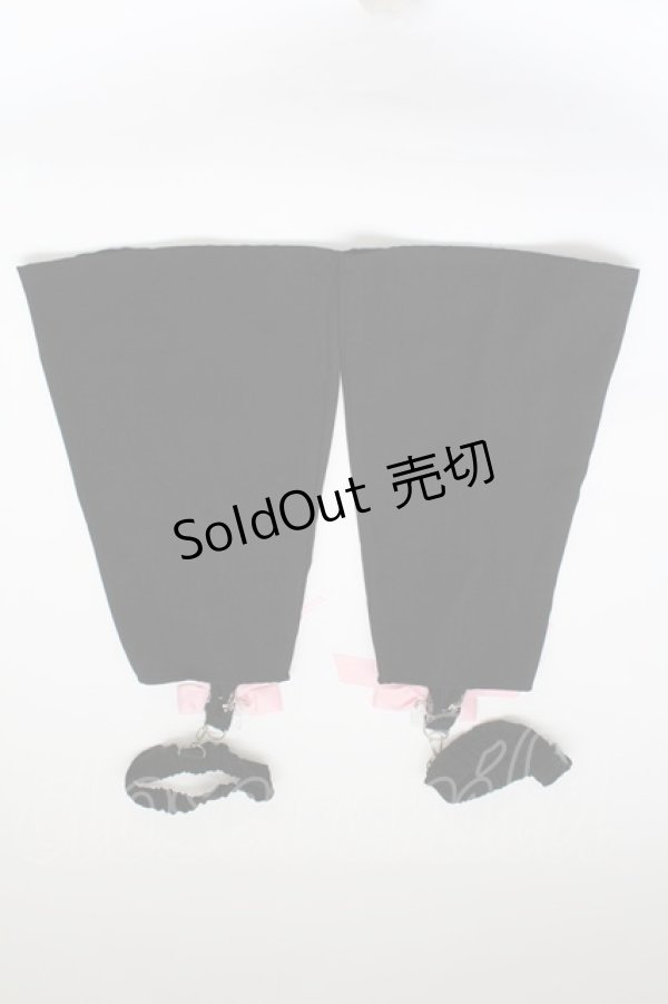 画像2: ACDC RAG / おてあてレッグウォーマー  黒Ｘピンク T-25-12-19-046-PU-ZA-SA-ZT485 (2)