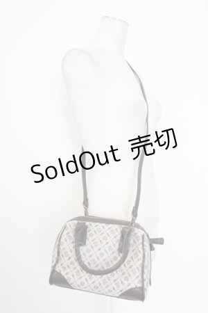 画像: axes femme / モノグラム柄ミニボストン  ダークブラウン T-25-12-19-047-AX-BG-SA-ZT