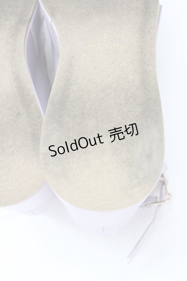 画像6: axes femme kawaii / リボンスカラップ配色シューズ L パープルＸ白 T-25-12-19-049-AX-SH-SA-ZT (6)