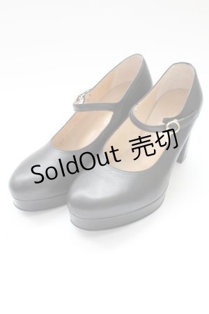 画像: あしながおじさん / 1ストラップヒールシューズ 24CM 黒 T-25-12-19-050-PU-SH-SA-ZTK027