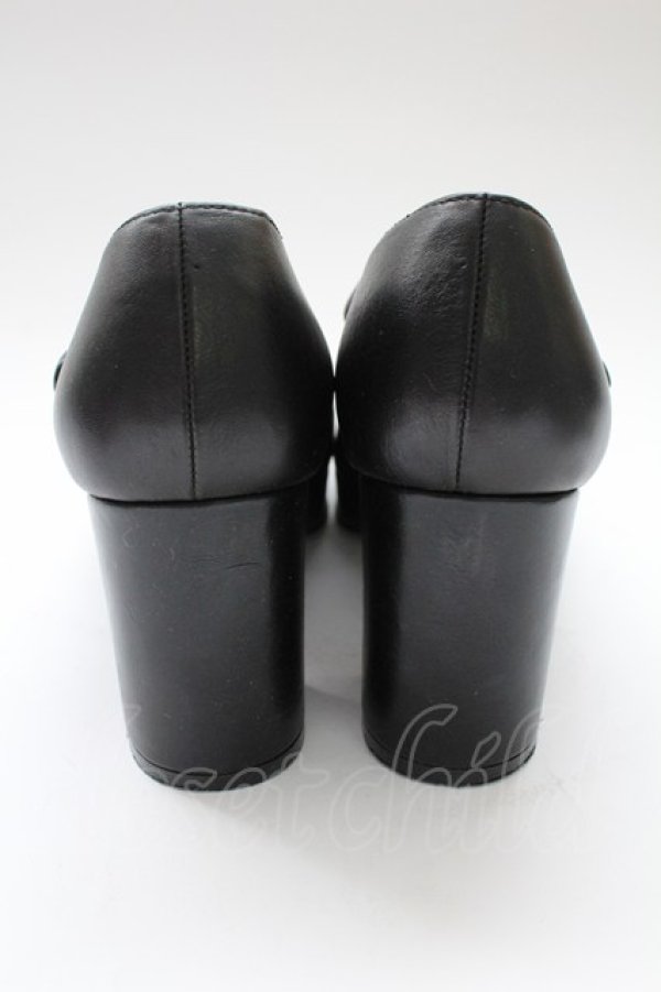 画像3: あしながおじさん / 1ストラップヒールシューズ 24CM 黒 T-25-12-19-050-PU-SH-SA-ZT (3)