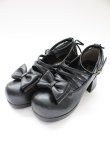 画像1: ATELIER PIERROT / Allure Lace-Up Pumps L 黒 T-25-12-19-051-EL-SH-SA-ZT (1)