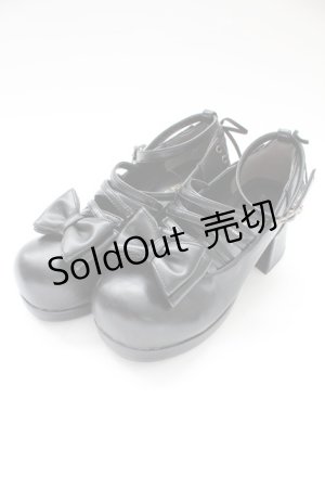 画像: ATELIER PIERROT / Allure Lace-Up Pumps L 黒 T-25-12-19-051-EL-SH-SA-ZT