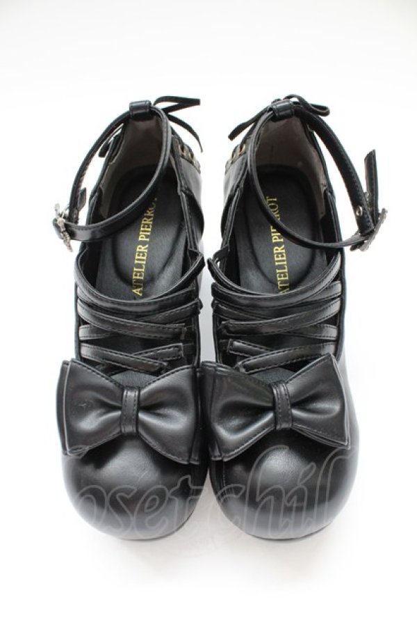 画像2: ATELIER PIERROT / Allure Lace-Up Pumps L 黒 T-25-12-19-051-EL-SH-SA-ZT (2)