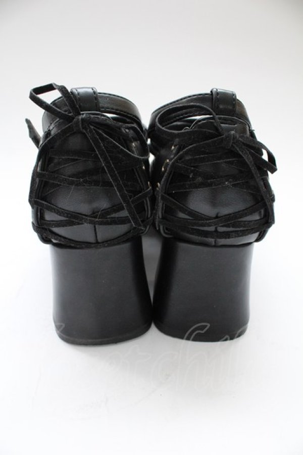画像3: ATELIER PIERROT / Allure Lace-Up Pumps L 黒 T-25-12-19-051-EL-SH-SA-ZT (3)