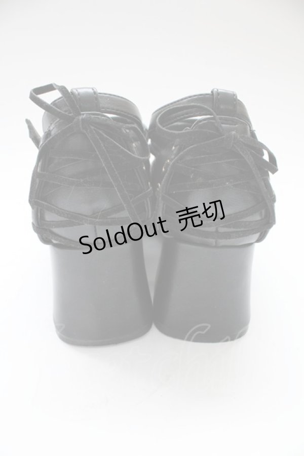 画像3: ATELIER PIERROT / Allure Lace-Up Pumps L 黒 T-25-12-19-051-EL-SH-SA-ZT (3)