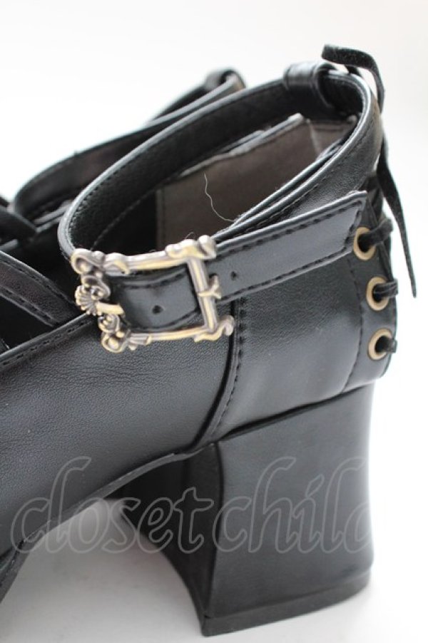画像7: ATELIER PIERROT / Allure Lace-Up Pumps L 黒 T-25-12-19-051-EL-SH-SA-ZT (7)