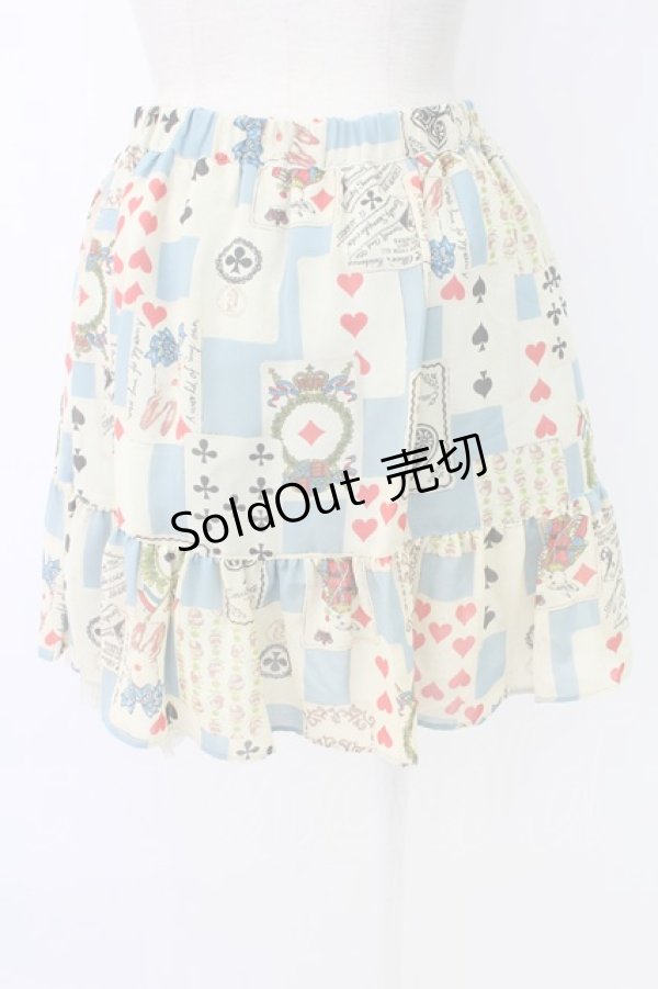 画像2: Emily Temple cute / トランプスカート  アイボリー T-25-12-19-009-ET-OP-SA-ZT (2)