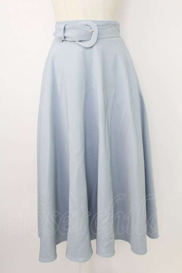 画像1: F&A / カラーパレットスカート  サックス T-25-12-19-010-LO-SK-SA-ZT (1)