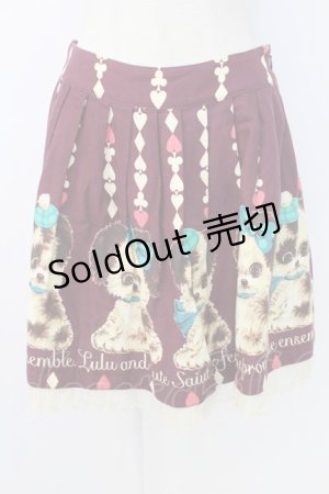 画像: Emily Temple cute / パピープリントスカート  パープル T-25-12-19-011-ET-SK-SA-ZT527