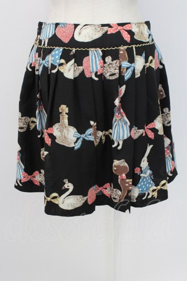 画像2: Emily Temple cute / アンティークジュエリースカート  黒 T-25-12-19-016-ET-SK-SA-ZT (2)