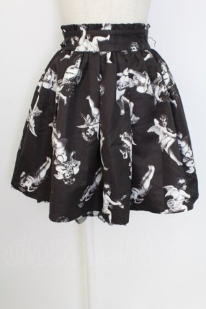 画像: TRAVAS TOKYO / ふりふりスカート/Ribbon belt skirt  黒 T-25-12-19-017-PU-SK-SA-ZT