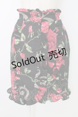 画像: MILK / ロージーローズタイトスカート  ブラック T-25-12-19-018-ML-SK-SA-ZT