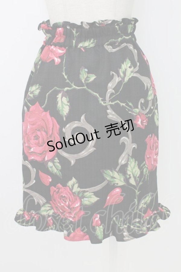 画像2: MILK / ロージーローズタイトスカート  ブラック T-25-12-19-018-ML-SK-SA-ZT (2)