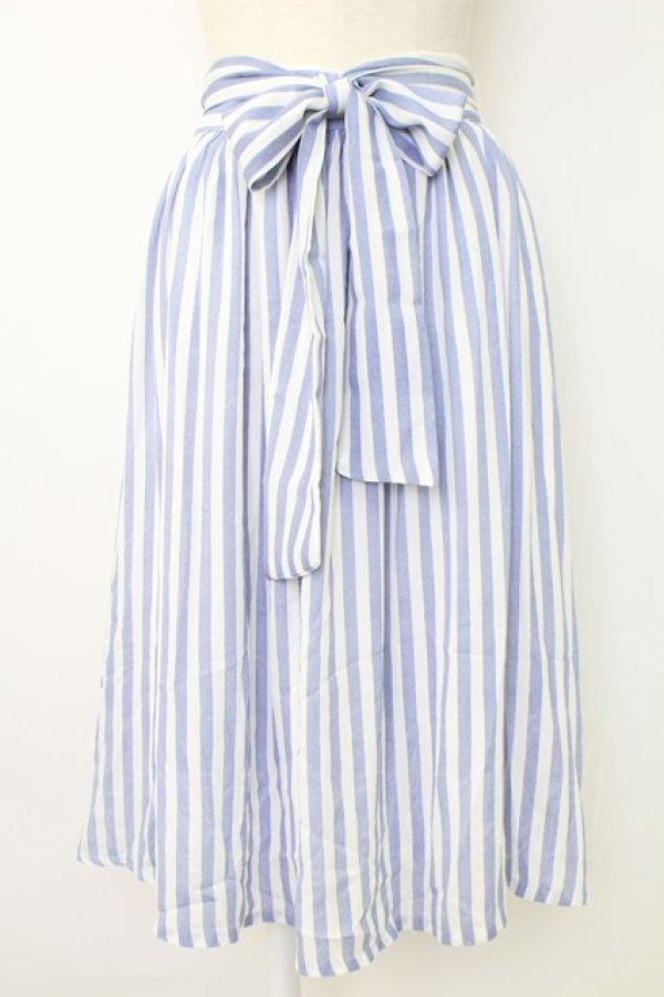 画像1: Rydia / ストライプスカート  青Ｘ白 T-25-12-19-002-PU-SK-SA-ZT (1)