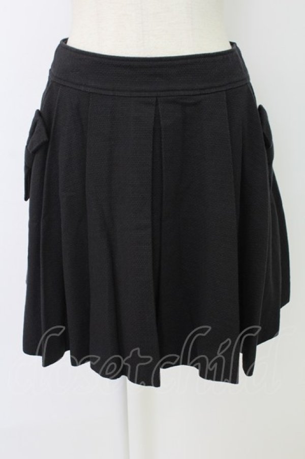 画像1: Emily Temple cute / サイドポケットプリーツスカート  黒 T-25-12-19-020-ET-SK-SA-ZT (1)