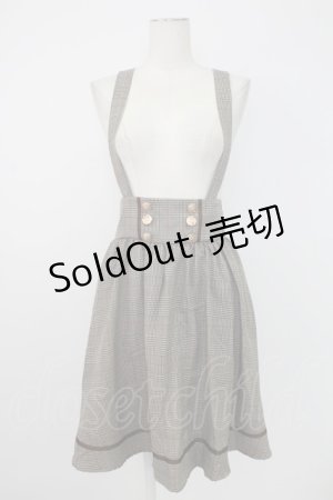 画像: Amavel / 配色ライン入りBACKリボンジャンスカ  ブラウン T-25-12-19-021-CA-OP-SA-ZT528