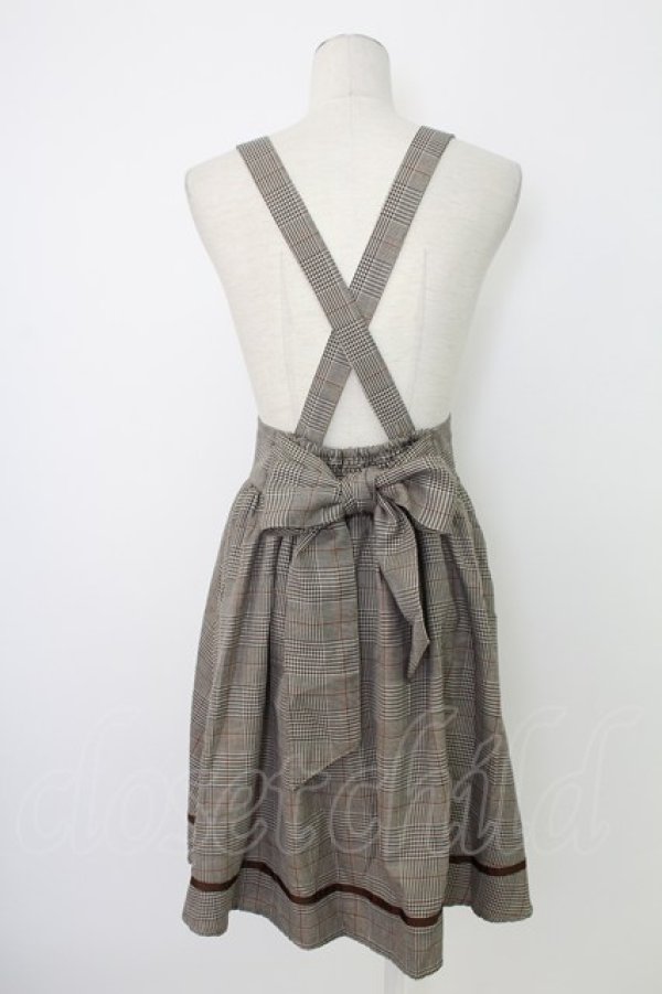 画像2: Amavel / 配色ライン入りBACKリボンジャンスカ  ブラウン T-25-12-19-021-CA-OP-SA-ZT (2)