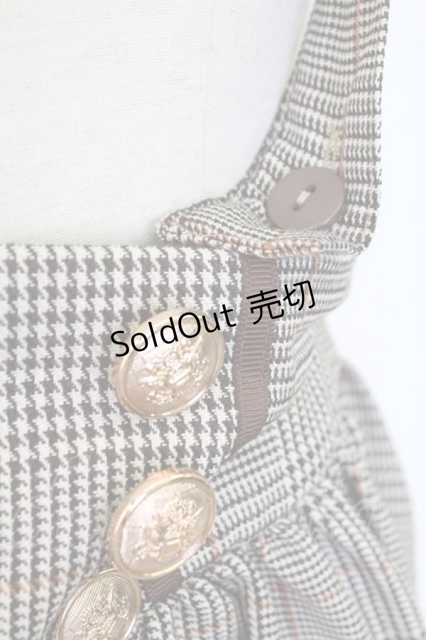 画像3: Amavel / 配色ライン入りBACKリボンジャンスカ  ブラウン T-25-12-19-021-CA-OP-SA-ZT528 (3)