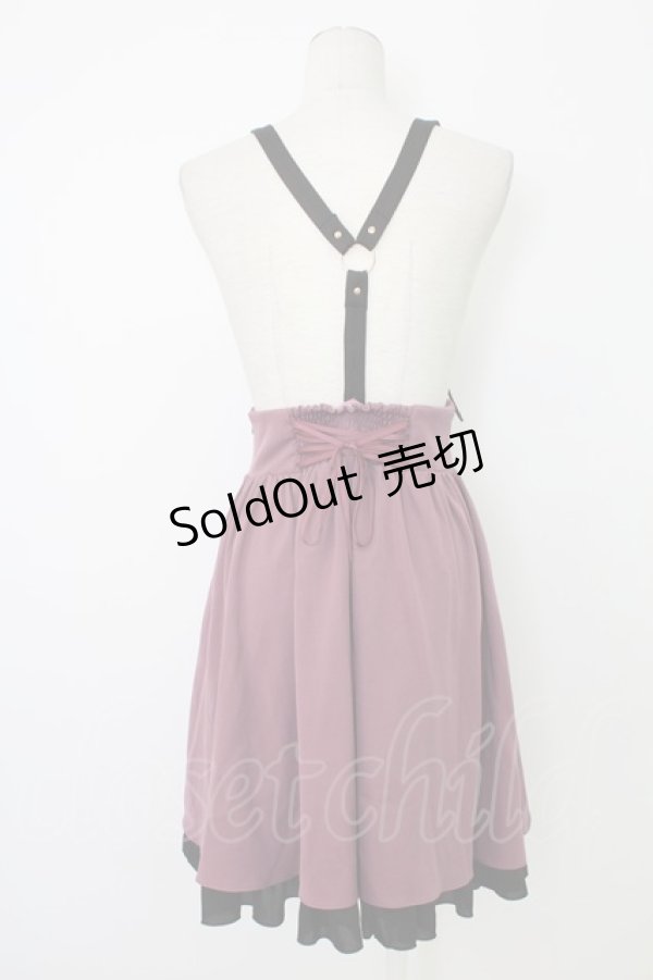 画像2: Amavel / L'Ange Dechu ハーネススカート  ピンクＸ黒 T-25-12-19-022-CA-SK-SA-ZT (2)