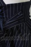 画像3: Amavel / サス付きストライプスカート  ネイビー T-25-12-19-023-CA-SK-SA-ZT (3)