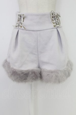 画像: LIZ LISA / 裾ファーショートパンツ  グレー T-25-12-19-026-LO-PA-SA-ZT