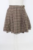 画像1: LIZ LISA / チェック巻き風スカパン  ブラウン T-25-12-19-027-LO-SK-SA-ZT (1)
