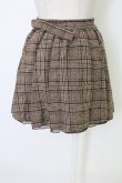 画像2: LIZ LISA / チェック巻き風スカパン  ブラウン T-25-12-19-027-LO-SK-SA-ZT (2)