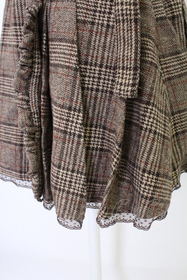 画像3: LIZ LISA / チェック巻き風スカパン  ブラウン T-25-12-19-027-LO-SK-SA-ZT (3)