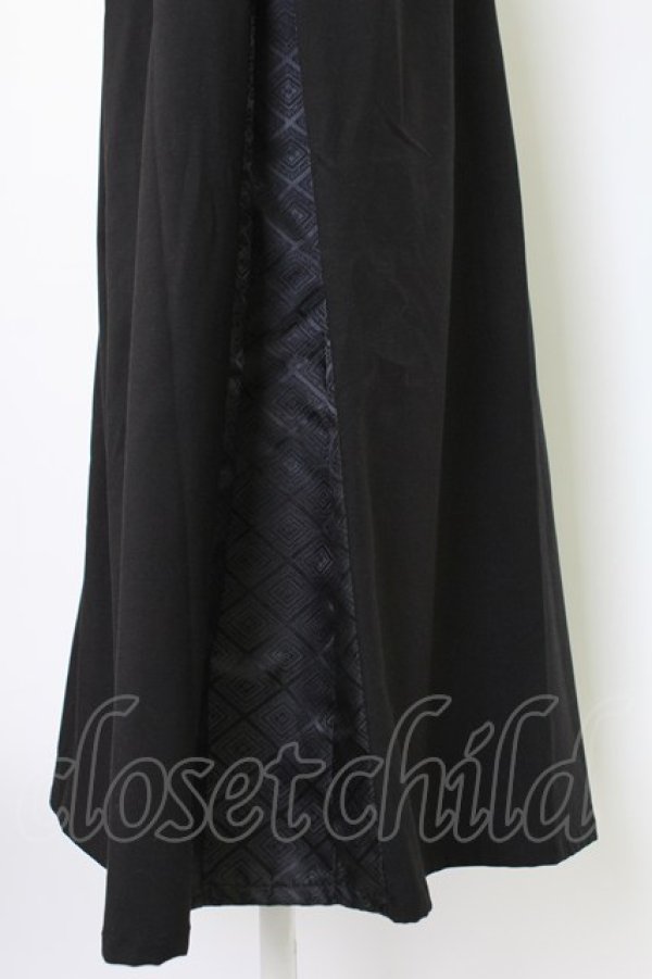 画像4: Spider Lily / チャイナパンツ  黒ｘ白 T-25-12-19-032-0-PA-SA-ZT (4)