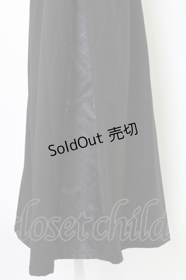 画像4: Spider Lily / チャイナパンツ  黒ｘ白 T-25-12-19-032-0-PA-SA-ZT528 (4)