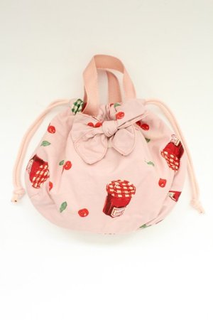 画像: BABY PINK HOUSE / チェリージャムpt巾着ポーチ  ピンク T-25-12-19-034-0-BG-SA-ZT